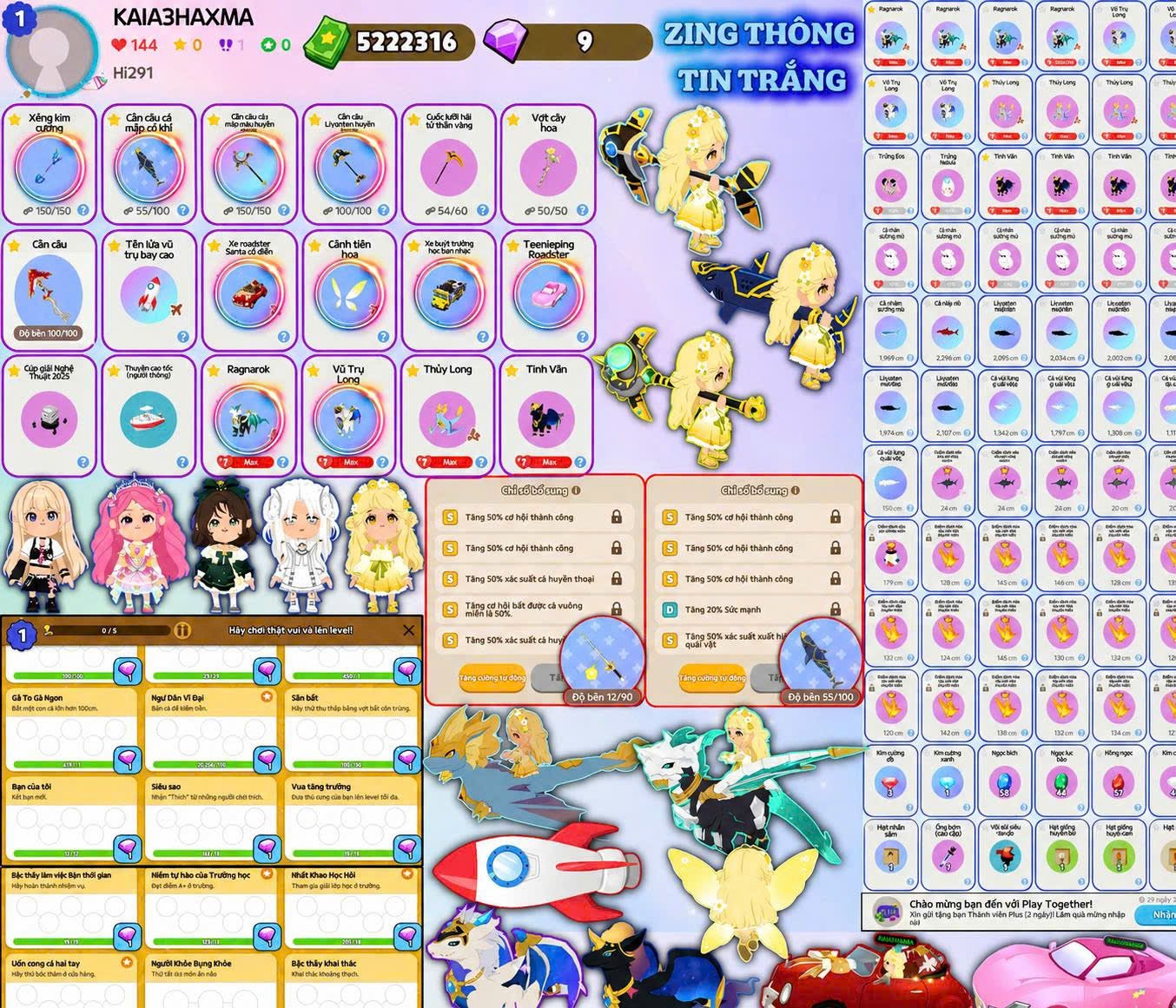 Acc PlayTogether Tự chọn